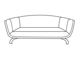 sofá línea iconos mueble diseño. colección de sofá ilustración. moderno mueble conjunto aislado en blanco antecedentes. vector