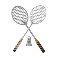 racket icon logo vector design template