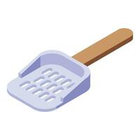 Pet toilet tool icon isometric vector. Modern cleaning vector