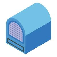 Cleaning pet box icon isometric vector. Kid lifestyle vector