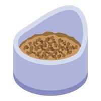 Bowl toilet filter icon isometric vector. Small house pet vector