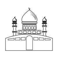 mosque icon logo vector design template