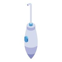 Sanitary teeth irrigator icon isometric vector. Care tech vector