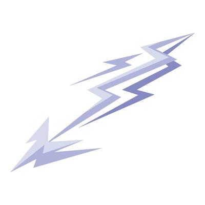Laser beam shot icon isometric vector. Firearm gadget
