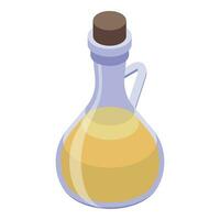 Apple cider jug icon isometric vector. Elixir food vector