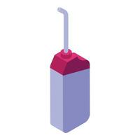 Oral teeth irrigator icon isometric vector. Oral health vector