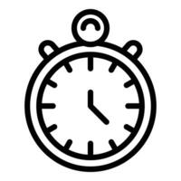 Dog training stopwatch icon outline vector. Doggy track vector