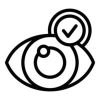 Healthy eye icon outline vector. Medical care vector