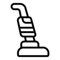 Handle vacuum cleaner icon outline vector. Chores home floor vector