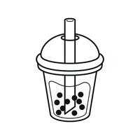 Sweet food beverage cute simple vector art icon design.