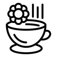 Hot drink cup icon outline vector. Care charity vector