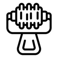 New face roller icon outline vector. Device tool vector