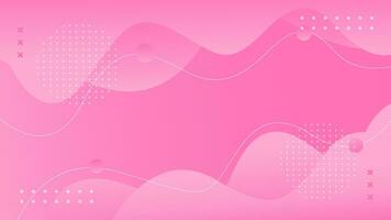 Pink abstract vector background. Wavy and fluid geometric elements. Dynamic shape composition. Suitable for wallpapers, banners, events, templates, pages, and others