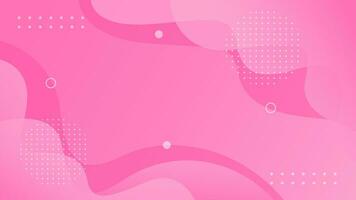 Pink abstract background with Wave shapes and transparency vector