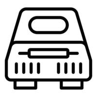 Fried machine icon outline vector. Basket deep vector