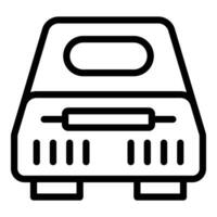 Fried machine icon outline vector. Basket deep vector