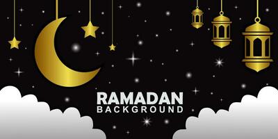 Ramadan Kareem Background Design. Greeting Cards, Banners, Posters. Vector Illustration.