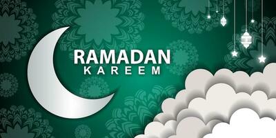 Ramadan Kareem Background Design. Greeting Cards, Banners, Posters. Vector Illustration.