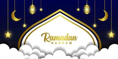 Ramadan Kareem Background Design. Greeting Cards, Banners, Posters. Vector Illustration.