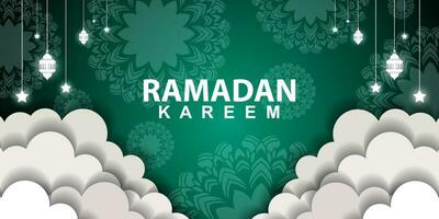 Ramadan Kareem Background Design. Greeting Cards, Banners, Posters. Vector Illustration.