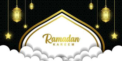 Ramadan Kareem Background Design. Greeting Cards, Banners, Posters. Vector Illustration.