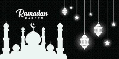 Ramadan Kareem Background Design. Greeting Cards, Banners, Posters. Vector Illustration.