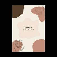 Abstract shapes cover brochure flyer template portrait background vector