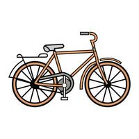 Retro graphic bicycle vector illustration