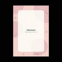Abstract shapes cover brochure flyer template portrait background vector