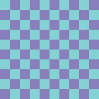 Seamless checkered pattern neon colors, green and purple squares geometric background vector