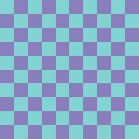 Seamless checkered pattern neon colors, green and purple squares geometric background vector