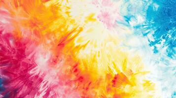 AI generated Tie dye pattern, texture. Abstract colorful background. photo