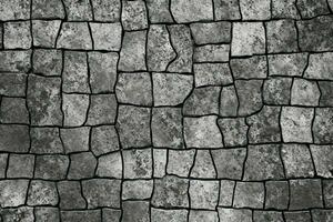 AI generated Stone texture background in black and white. Abstract background and texture for design. photo