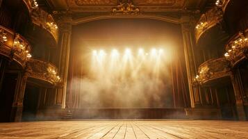 ai generado ópera teatro Anuncio antecedentes con Copiar espacio foto