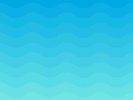 Azure Serenity Waves Seamless Pattern vector