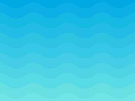 Azure Serenity Waves Seamless Pattern vector