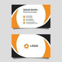 Modern business card design template vector