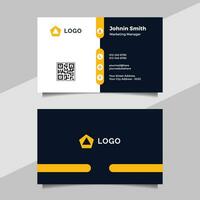 Corporate business card design template vector