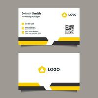 Modern corporate business card design vector