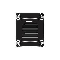 Old paper with line art  icon design vector