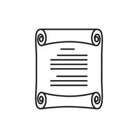 Old paper with line art  icon design vector