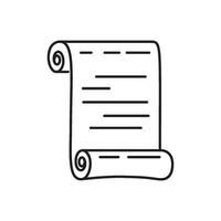 Old paper with line art  icon design vector