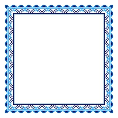Border frame ceramic tile pattern. Islamic, indian, arabic motifs. Damask border square pattern. Porcelain ethnic bohemian background