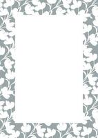 Flower frame border size a4, format a4. Floral pattern. Cute floral background. Background with flower brush strokes vector