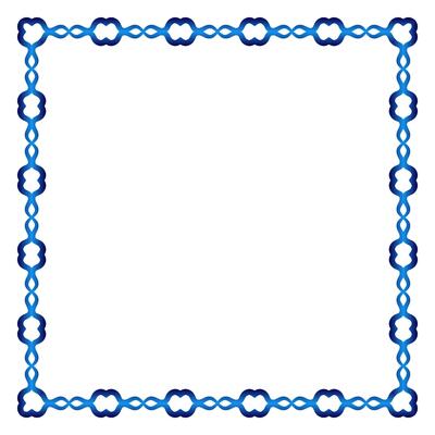 Border frame ceramic tile pattern. Islamic, indian, arabic motifs. Damask border square pattern. Porcelain ethnic bohemian background