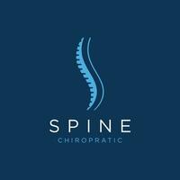 Chiropractic spine logo template design.Logo for nursing, massage, business and medicine. vector