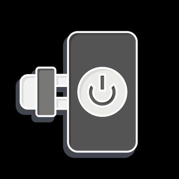 Icon Smart Plug. related to Smart Home symbol. glossy style. simple design editable. simple illustration vector