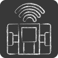 Icon Body Composition Scale. related to Smart Home symbol. chalk Style. simple design editable. simple illustration vector