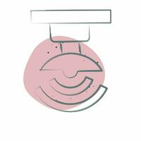 Icon Wireless Signal. related to Satellite symbol. Color Spot Style. simple design editable. simple illustration vector