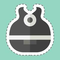 Sticker line cut Humidifier. related to Smart Home symbol. simple design editable. simple illustration vector